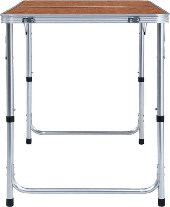 vidaXL - Campingtafel - inklapbaar - 120x60 - cm - aluminium van Vidaxl — afbeelding 4