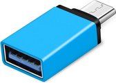 USB-C naar USB-A adapter OTG Converter USB 3.0 - USB C to USB A HUB - Verloop - Blauw
