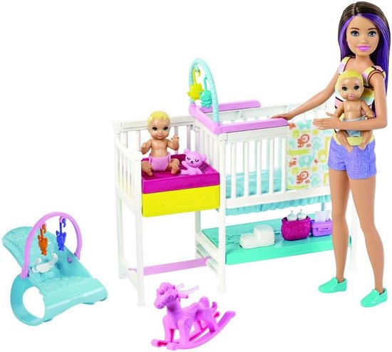 Barbie Babysitter Skipper Kinderspeelkamer Speelset - Barbiepop