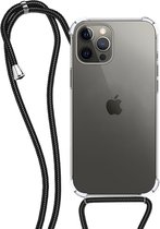 Coque iPhone 12 Pro Max avec cordon de protection antichoc - Transparente