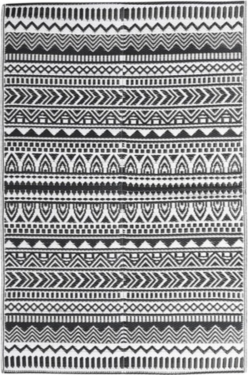 vidaXL - Buitenkleed - ARAKIL - 190x290 - cm - polypropeen - zwart