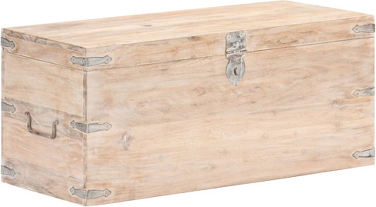 vidaXL - Kist - 90x40x40 - cm - massief - acaciahout