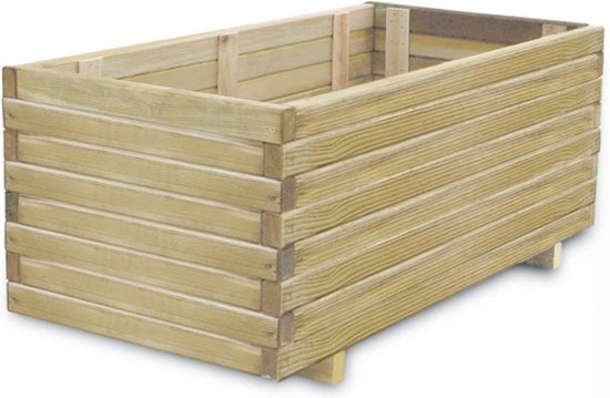 vidaXL-Plantenbak-verhoogd-rechthoekig-100x50x40-cm-hout