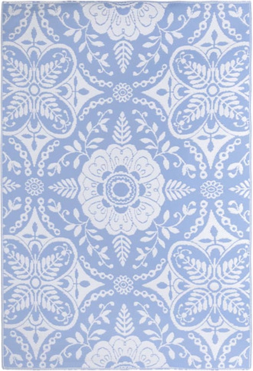 vidaXL - Buitenkleed - 190x290 - cm - PP - babyblauw