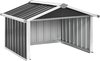 vidaXL - Overkapping - voor - robotmaaier - 92x97x63 - cm - staal - antracietkleurig
