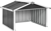 vidaXL Tondeuse robot auvent 92 x 97 x 63 cm Acier Anthracite