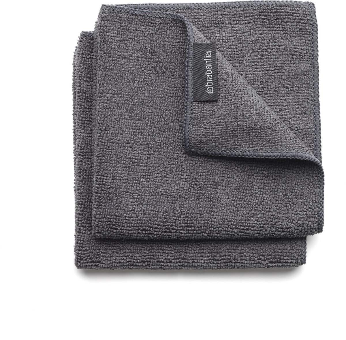 Goedkoopste Brabantia SinkSide Microvezel Schoonmaakdoekjes - Set van 2 - Dark Grey