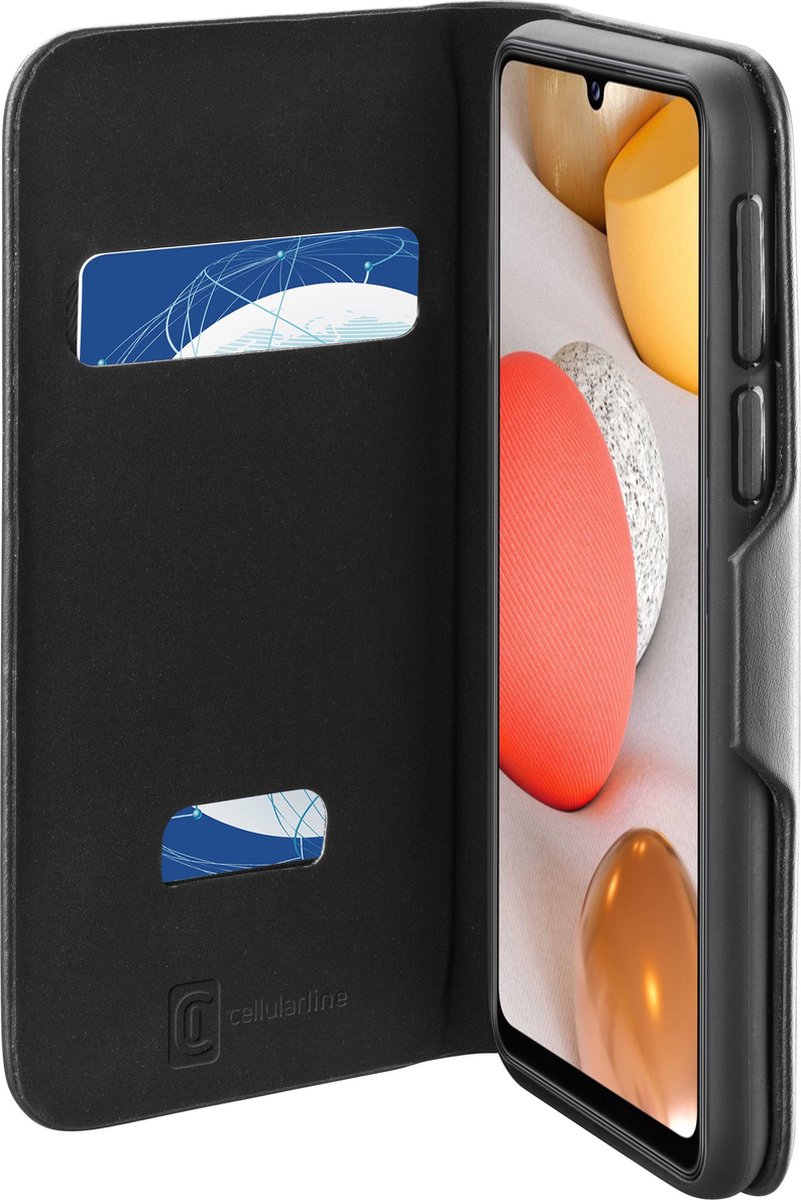 Cellularline Booklet Hoesje voor Samsung Galaxy A42 Zwart