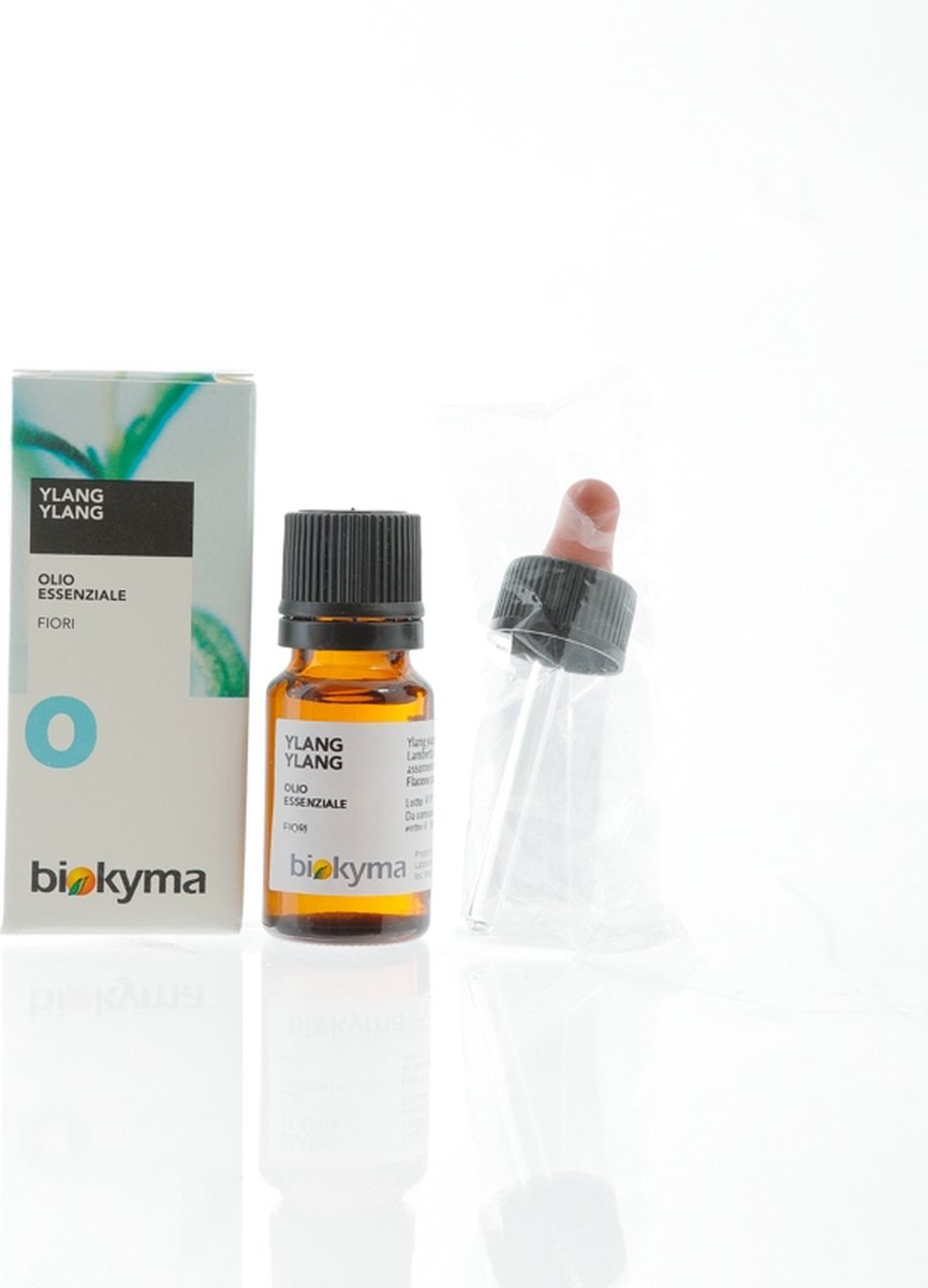 Goedkoopste Ylang Ylang Extra zuivere Etherische Olie 100 natuurlijk 10 ml Biokyma - voor Aromatherapie, Verdamping, Massage.
