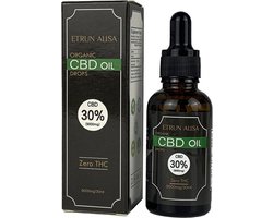 CBD Olie 30 procent - ontspanning - 100% organic - 9000mg - 30ml - Biologisch - ETRUN ALISA
