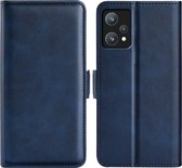 OnePlus Nord CE 2 Lite Hoesje - MobyDefend Luxe Wallet Book Case (Sluiting Zijkant) - Blauw - GSM Hoesje - Telefoonhoesje Geschikt Voor OnePlus Nord CE 2 Lite
