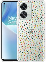 OnePlus Nord 2T Hoesje Happy Dots - Designed by Cazy