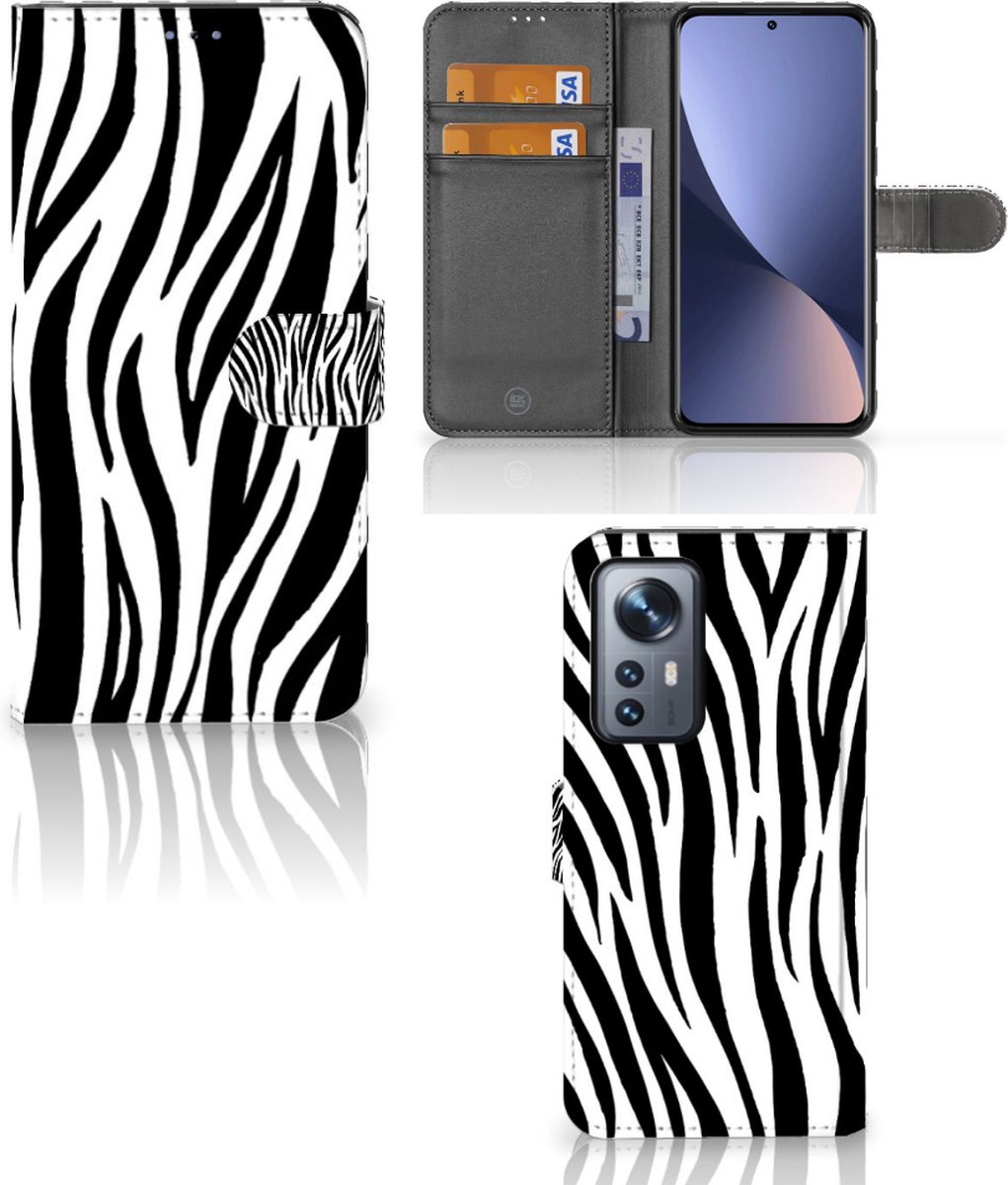 Beschermhoesje Xiaomi 12 Pro Smartphone Hoesje Zebra
