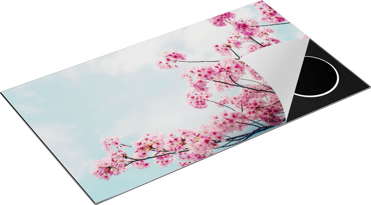Chefcare Inductie Beschermer Roze Bloesemboom - Bloemen - 91,6x52,7 cm - Afdekplaat Inductie - Kookplaat Beschermer - Inductie Mat