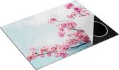Chefcare Inductie Beschermer Roze Bloesemboom - Bloemen - 77x59 cm - Afdekplaat Inductie - Kookplaat Beschermer - Inductie Mat