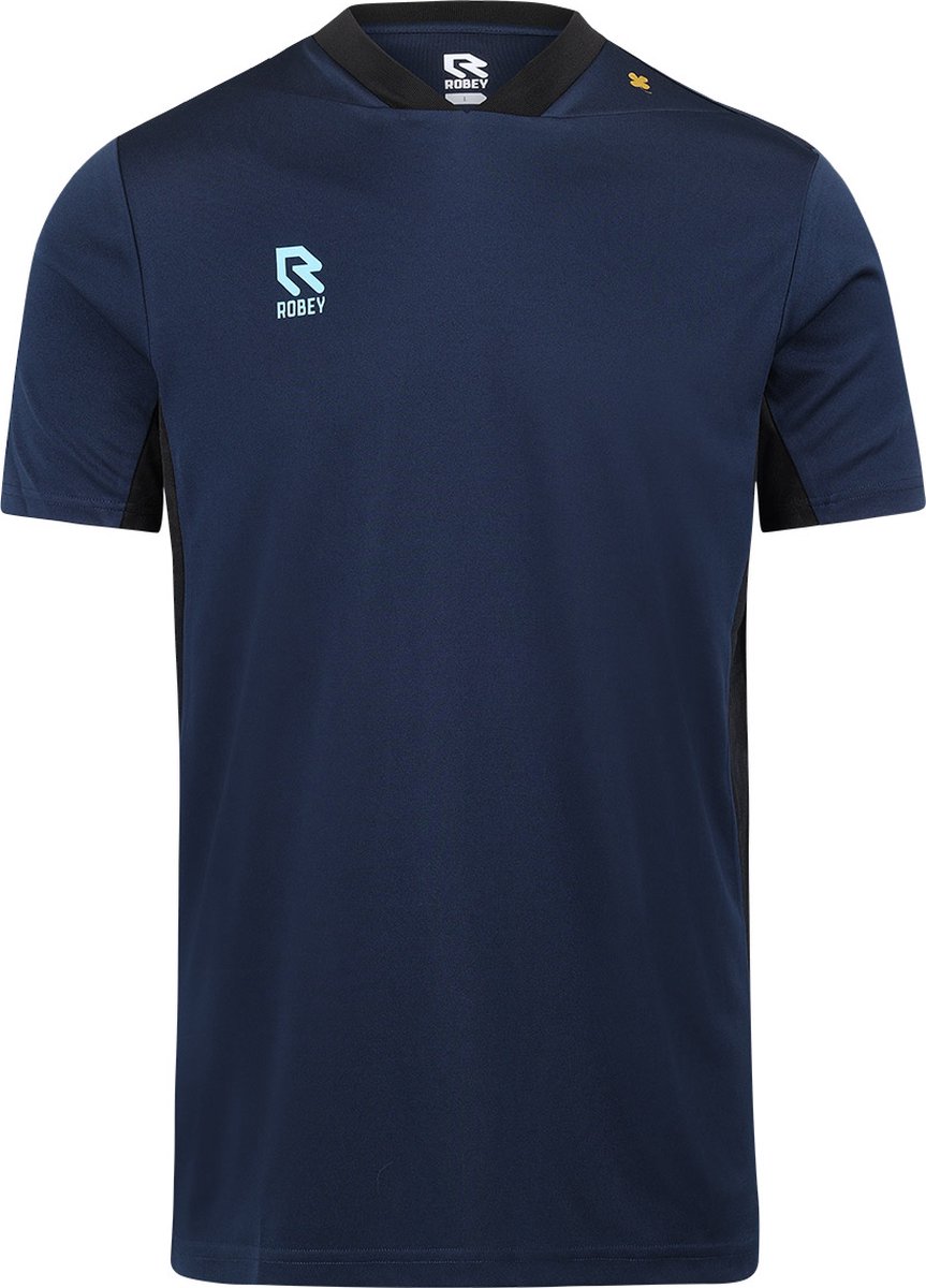 Robey Playmaker Shirt Korte Mouw Kinderen - Marine | Maat: 140