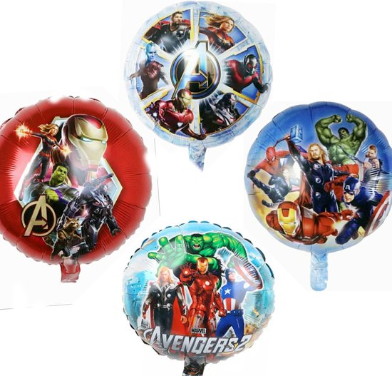 Marvel-Avengers-folie Ballonnen -4 stuks