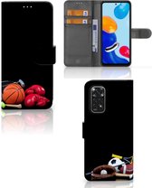 GSM Hoesje Xiaomi Redmi Note 11/11S Bookcover Ontwerpen Voetbal, Tennis, Boxing… Sports