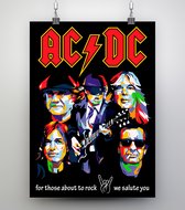 Poster Pop Art ACDC - 50x70cm