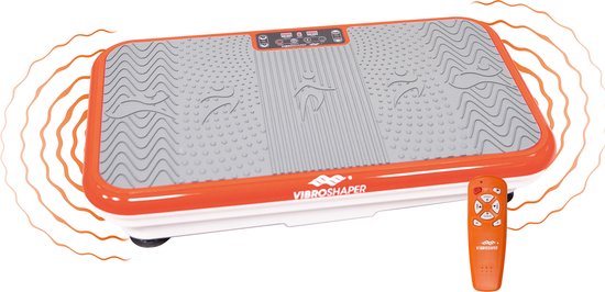 Vibroshaper – trilplaat met oscillatietechnologie verstevigt het lichaam – powerplate belast alle spiergroepen – inclusief power stretchbandjes