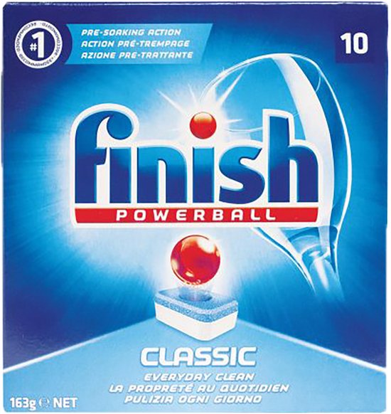 Finish Powerball Tabs Classic 5 x 10 Stuks Voordeelverpakking
