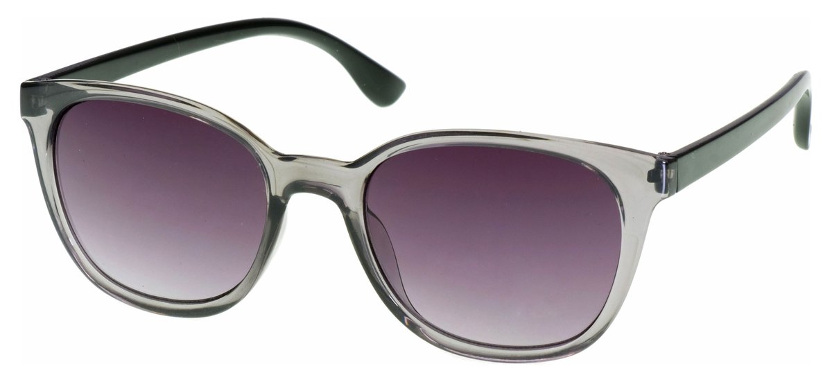 Hidzo Volwassen Cat-eye Zonnebril Grijs - UV 400 - Grijze Glazen