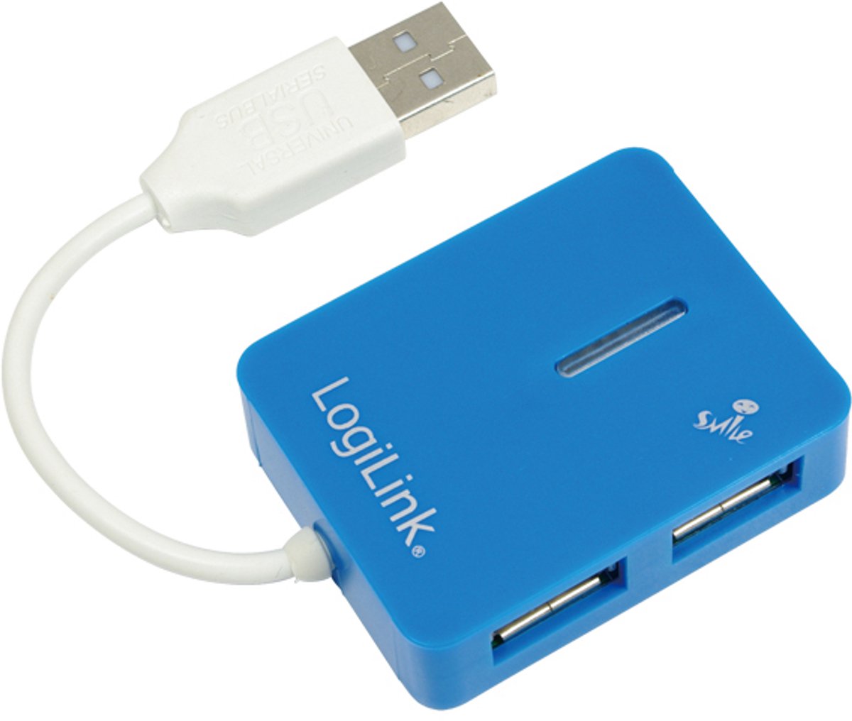 LogiLink UA0136 USB 2.0-hub 4 poorten Blauw