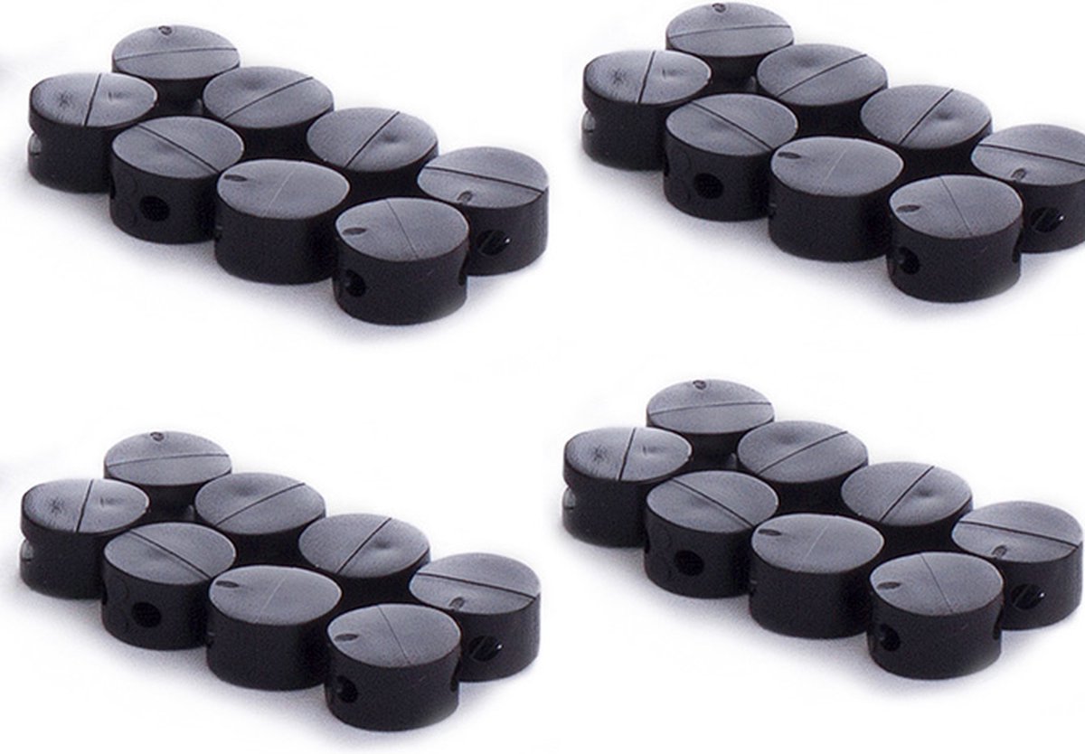 Plombeerzegels zwart | 200 stuks | Ø9mm