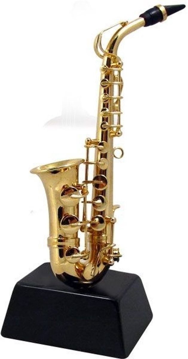 Music Gifts - Miniatuurinstrument saxofoon 11.5 cm