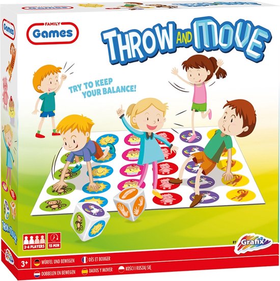 Afbeelding van het spel Grafix Twisty Party throw & move spel