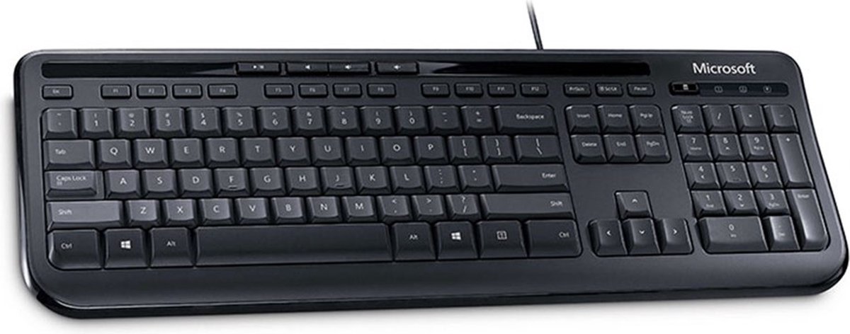 Microsoft Wired Keyboard 600 clavier USB QWERTY Anglais américain Noir |  bol.com