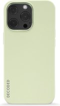 DECODED Siliconen Back Cover - iPhone 13 Pro - Beschermhoesje - Magnetische Technologie van Apple - Licht Pastel Groen