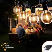 Homezie Lichtsnoer | 3 meter | Waterdicht | 10 warm witte lampjes | Lampjes slinger | Tuinverlichting | Lichtslinger | Lichtsnoer buiten | Prikkabel, gebruikt tweedehands  Nederland