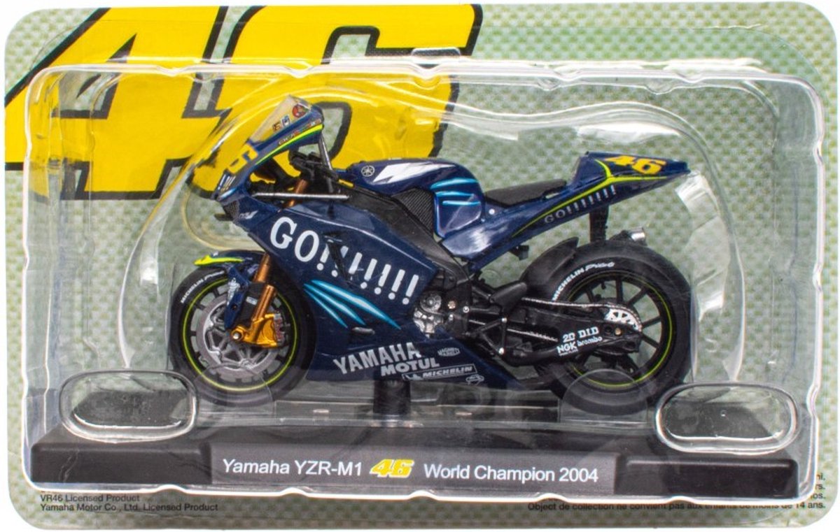 Leo Models - Valentino Rossi's Bikes 46 - Yamaha YZR - M1 - World Champion 2004 niet geschikt voor kinderen jonger dan 14 jaar
