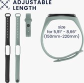 kwmobile 2x Bracelet pour Xiaomi Mi Band 4 - Bracelets de suivi de la condition physique en vert pastel / noir