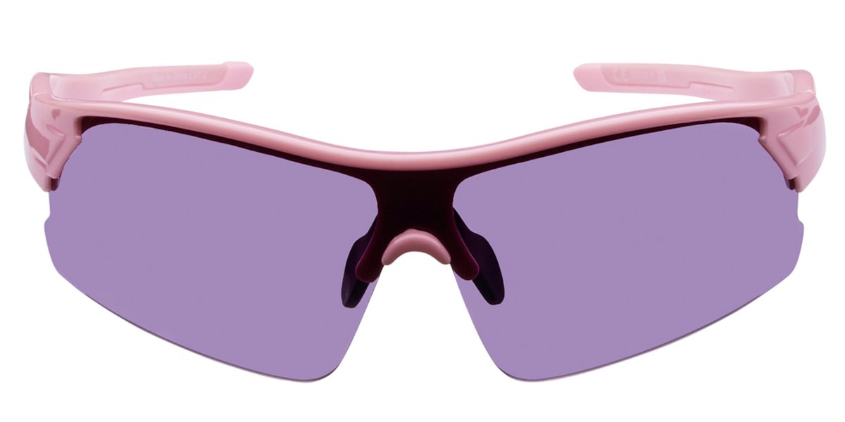 Icon Eyewear Zonnebril BLADE - Roze montuur - Lichtgrijze glazen