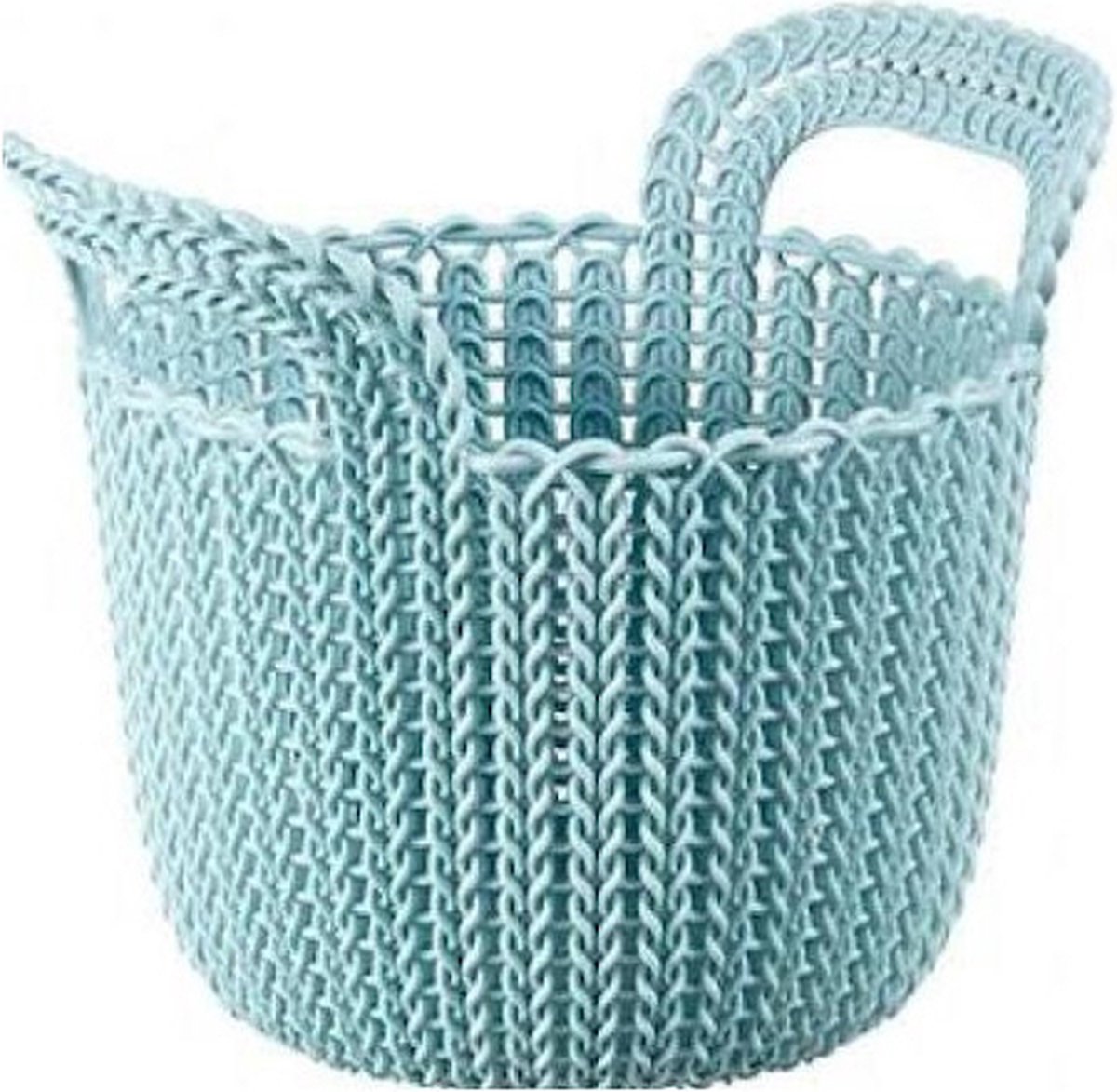 Kunststof mand Knit XS Curver 19x23x19cm lichtblauw