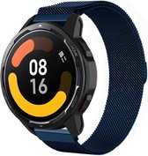Strap-it Smartwatch bandje Milanese - geschikt voor Xiaomi Mi Watch / Watch S1 / Watch S1 Pro / Watch 2 Pro / S1 Active / Amazfit Pace / Amazfit Stratos 2 / 2s / 3 - blauw