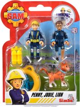 Brandweerman Sam Speelfiguren - Penny, Jodie en Lion