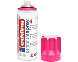 edding 5200 spuitverf in spuitbus - neon roze - 1 stuk - 200 ml verf - direct dekkend – 0,7-1 m2 oppervlak - acrylverf voor het lakken en versieren…