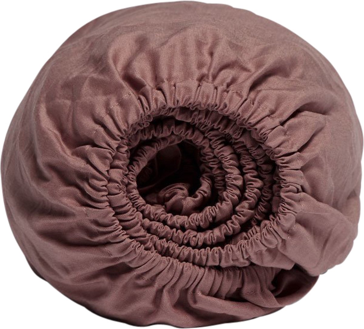Yumeko hoeslaken katoen TENCEL™ poederroze 180x200x30 - Biologisch & ecologisch