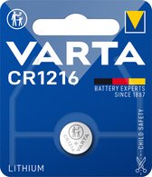 Varta CR1216, Batterie à usage unique, CR1216, Lithium, 3 V, 1 pièce(s), 27 mAh