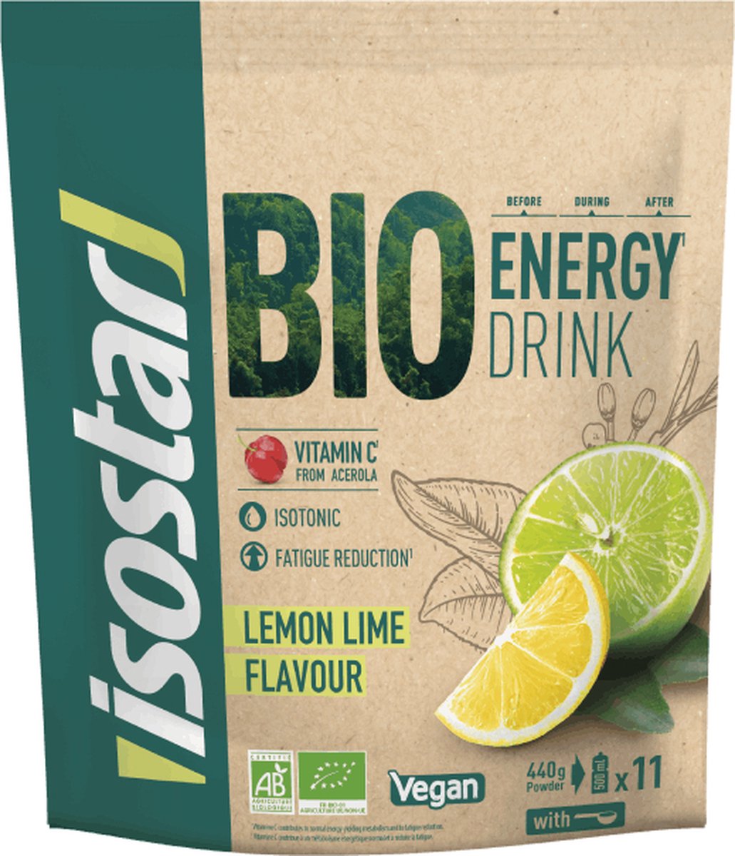 Bio energy drink lemon/lime 440g