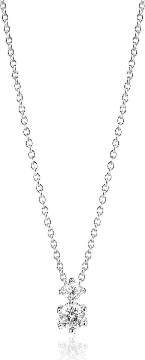 Sif Jakobs sieraden Dames Ketting 925 sterling zilver sterling zilver Zirkonia One Size Zilver 32019252