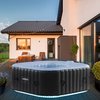 AREBOS bain à remous outdoor piscine spa massage carré gonflable avec LED