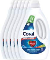 Coral - Vloeibaar Wasmiddel - Kleurwas - Optimal Color - Voordeelverpakking 5 x 40 wasbeurten
