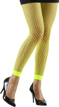 Widmann - Jaren 80 & 90 Kostuum - Basis Visnet Legging Groen Vrouw - Groen - One Size - Carnavalskleding - Verkleedkleding