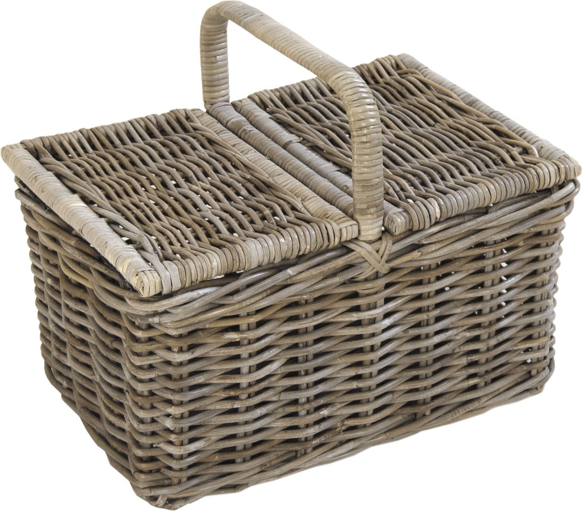 Picknickmand Laura Grey Rotan 53x35x28