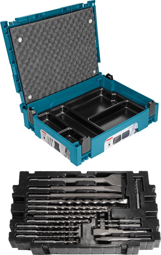 Makita B-52059 SDS-PLUS set de forets et burins 17 pièces MBOX 1