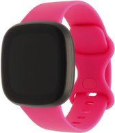 Bandje Voor Fitbit Versa 3 / Sense Sport Band - Rose Roze - Maat: ML - Horlogebandje, Armband
